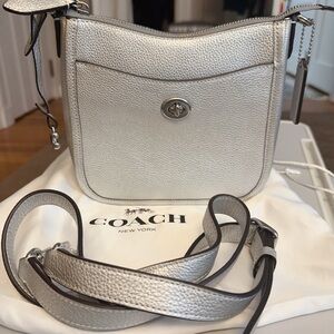 Coach Silver Crossbody Bag